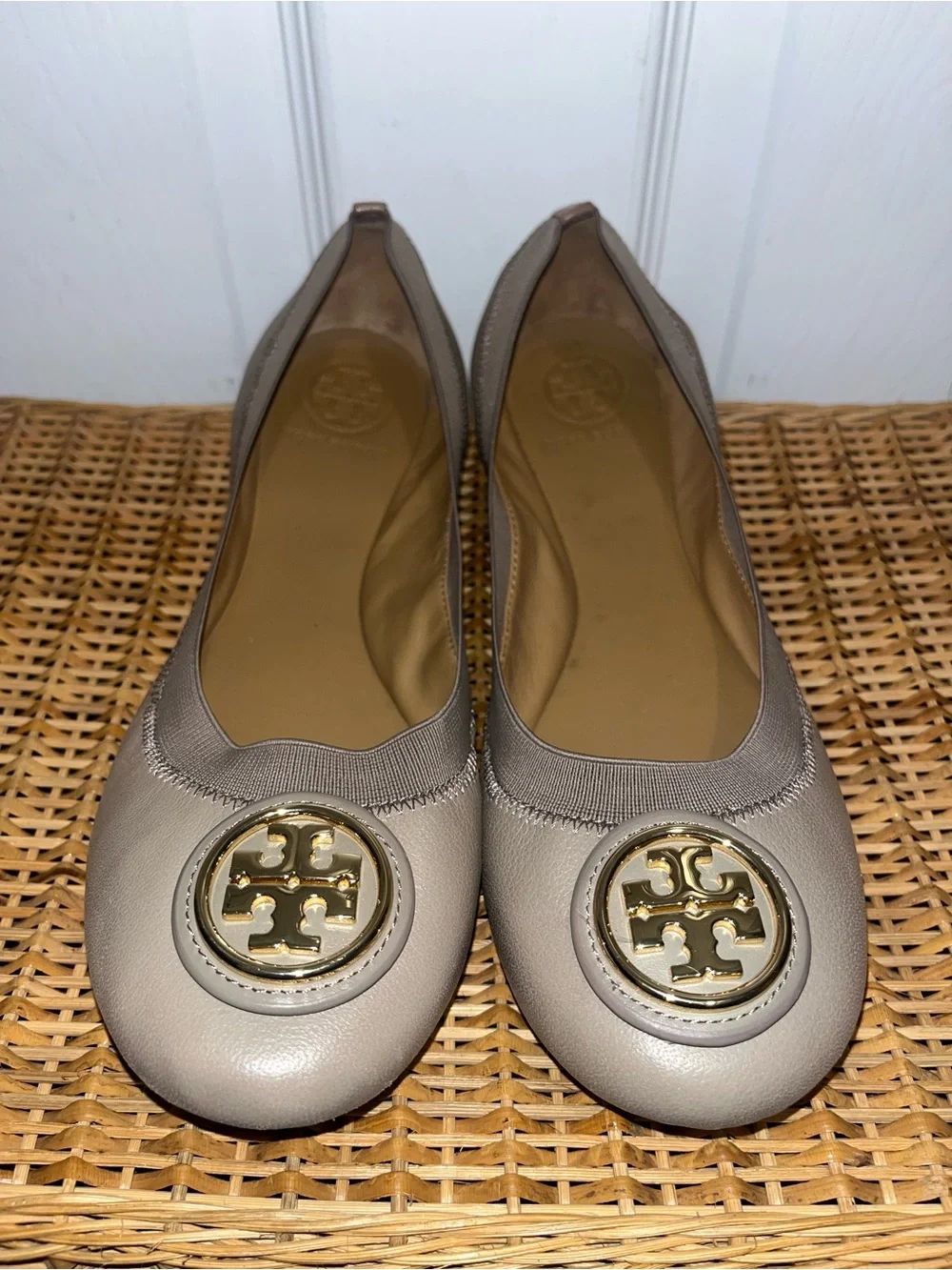TORY BURCH Caroline 2 ballet flats in French Gray